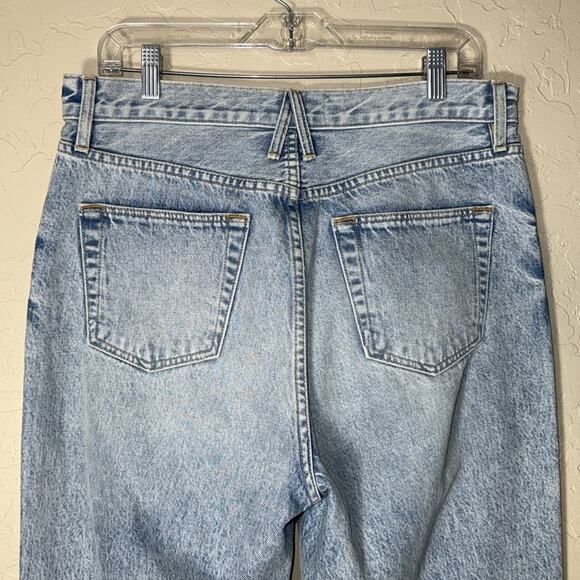 Slverlake London ankle jeans in broken hearts high rise wide leg straight jeans - Picture 6 of 10